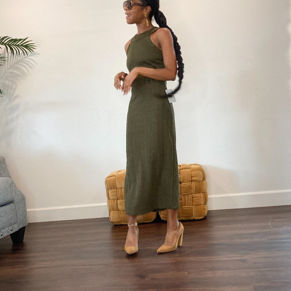 Elegant Forest Green Date Night Dress from Nordstrom.